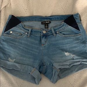 Indigo Blue Maternity Shorts